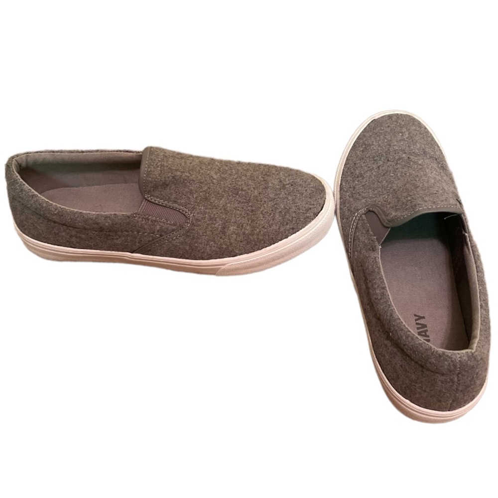 Gray Slip on Shoes